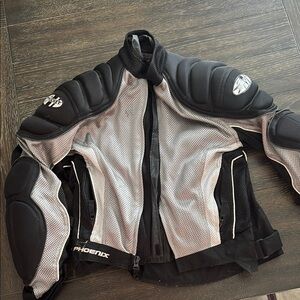 Black and Gray Motorcycle Jacket